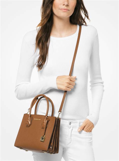 michael michael kors mercer pebbled accordion crossbody|Michael Kors pebble leather accordion.